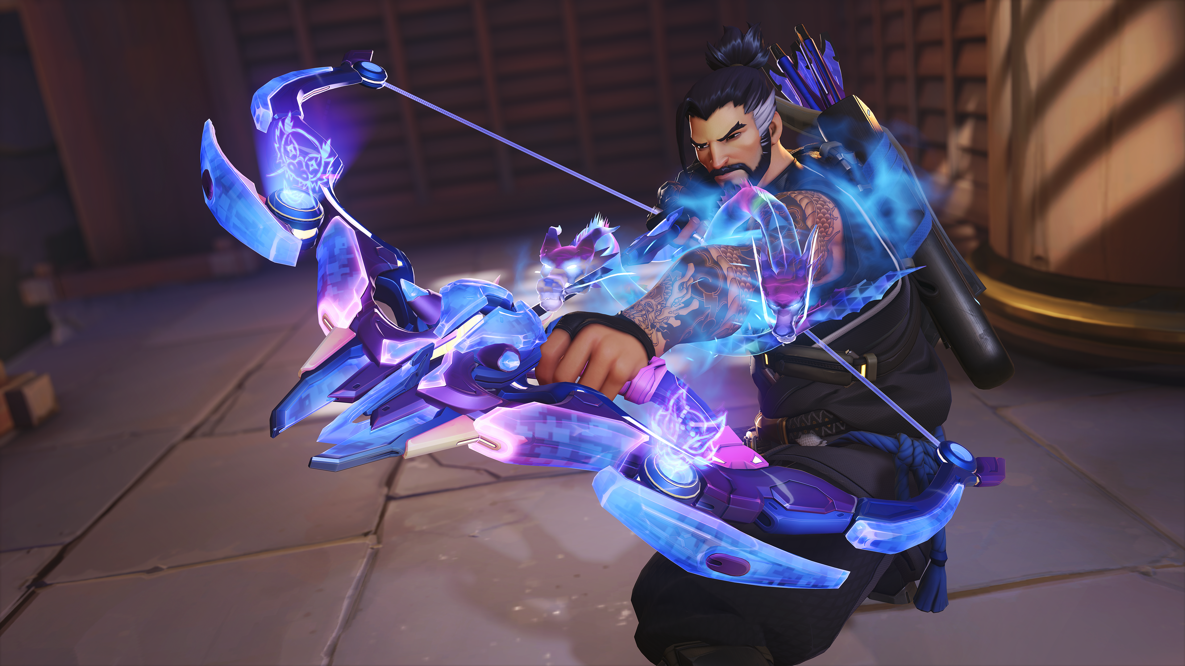 A promotional screenshot of Overwatch season 3 skins.