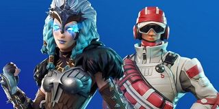 A couple of Fortnite winter skins.