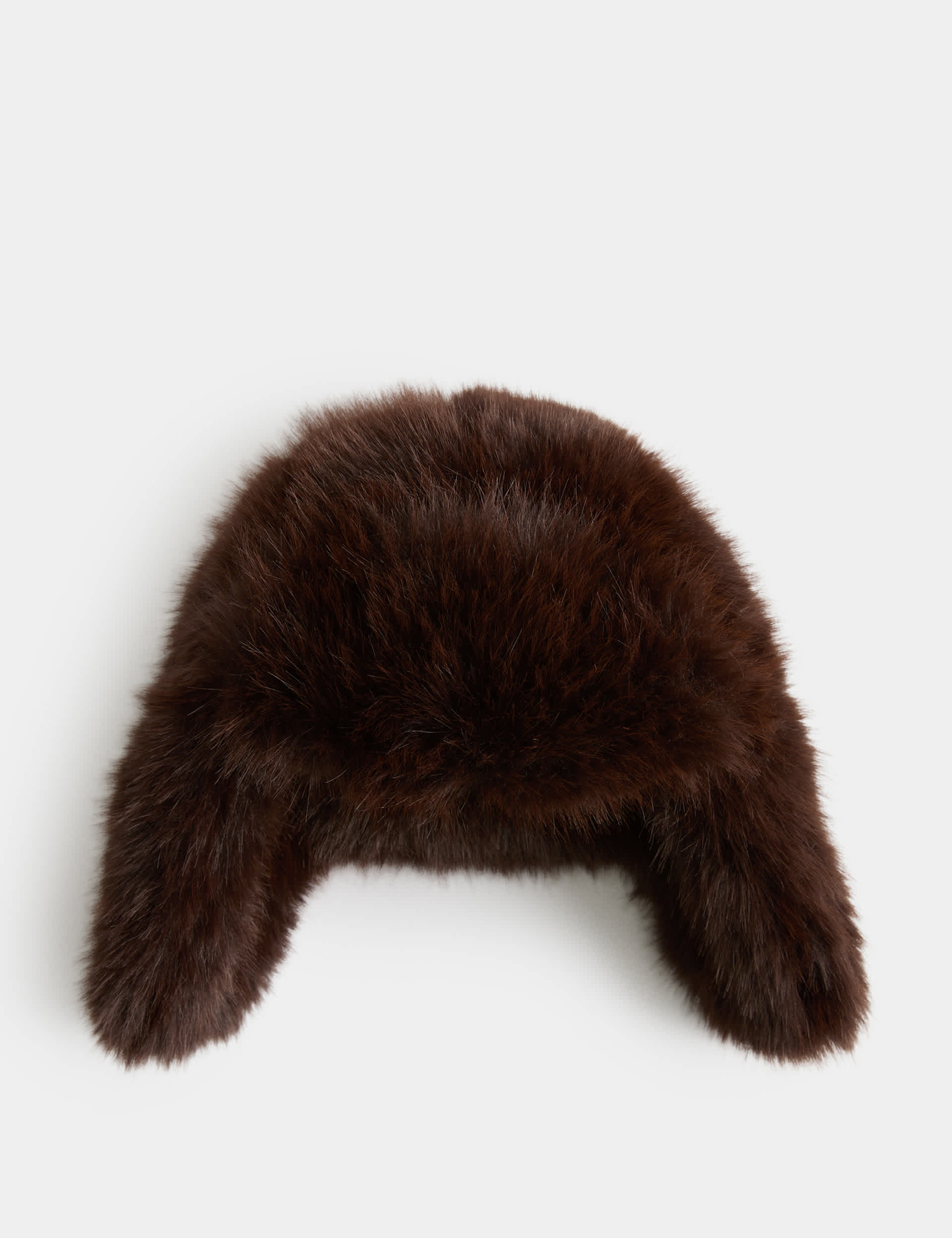 Faux Fur Lined Turn Up Trapper Hat
