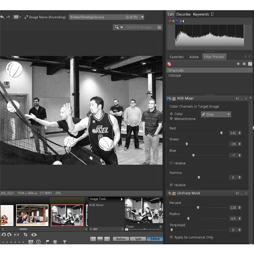 StudioLine Photo Classic lets you add filters to your photos that alter the colors in the images.