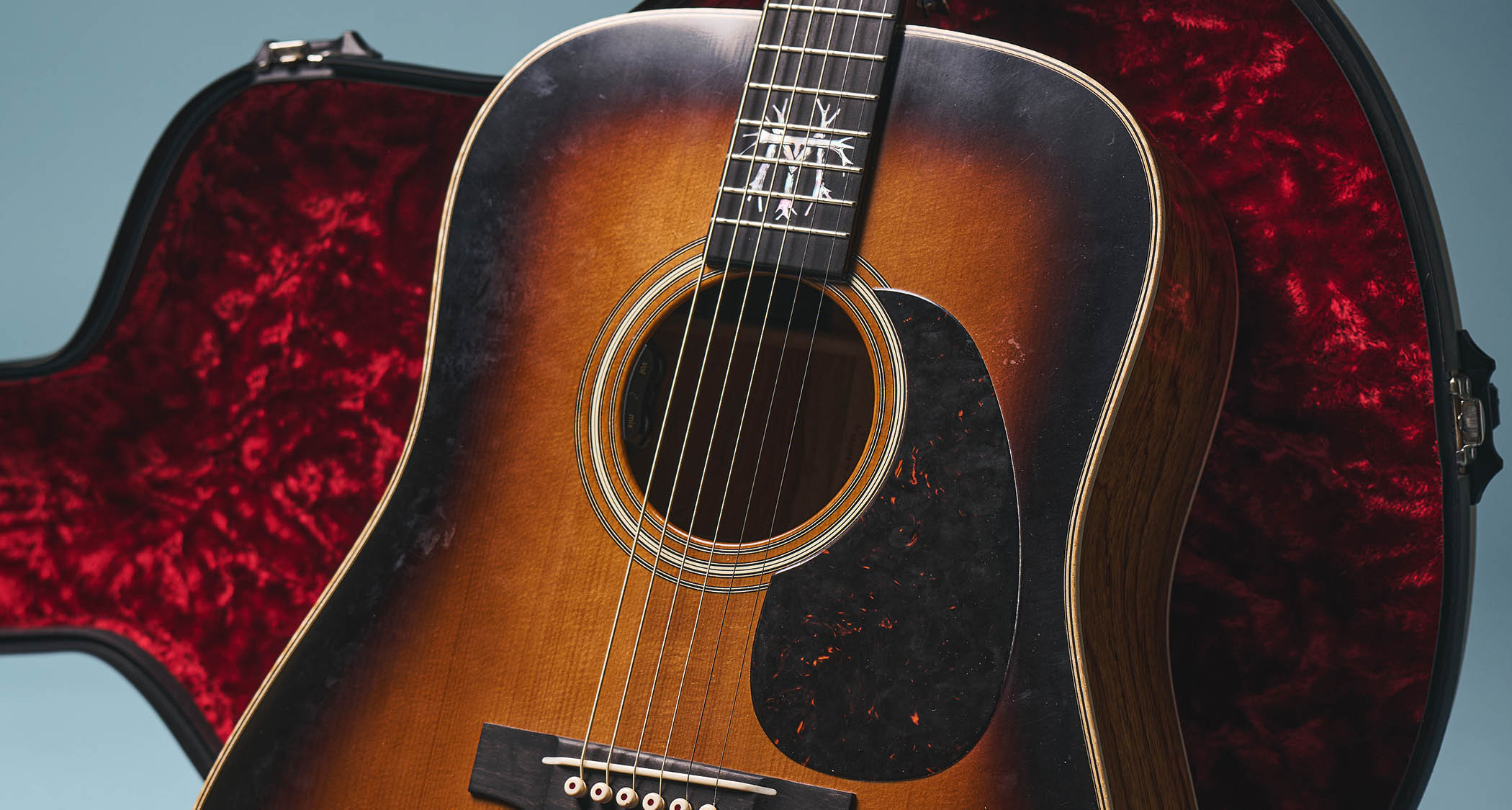 Molly Tuttle's custom Martin acoustic guitar