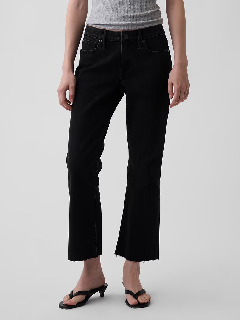 Gap, Low Rise Long &amp;amp; Lean Crop Jeans