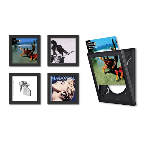 Easy Change, Show & Listen Record Frame Black (4 Pack) Lp Frame Vinyl Record