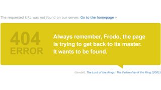 IMDb 404 page, one of the best 404 pages