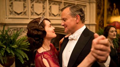 Elizabeth McGovern as Lady Cora and Hugh Bonneville as Lord Grantham in Downton Abbey