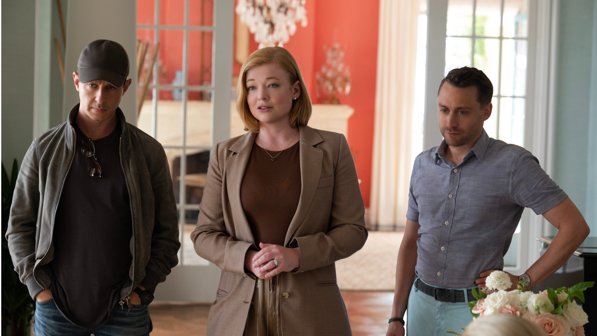 Jeremy Strong, Sarah Snook und Kieran Culkin in Succession Staffel 4