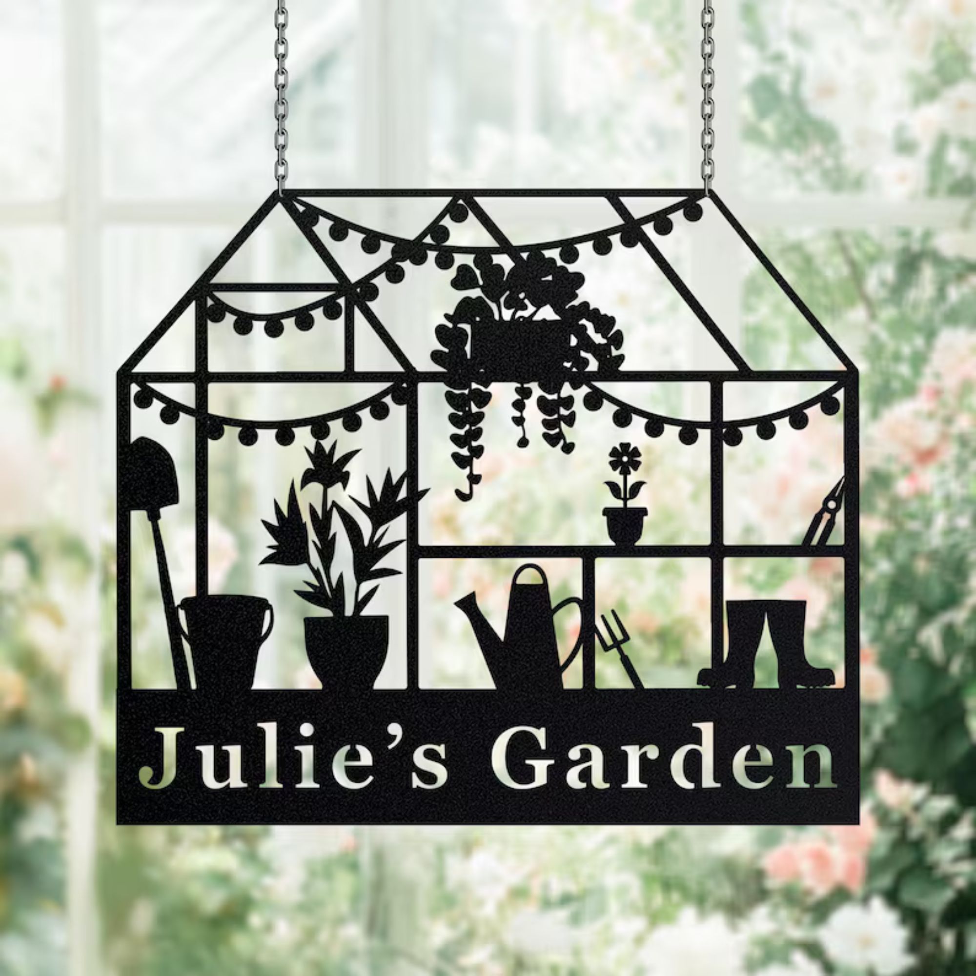 Custom Metal Greenhouse Name Sign