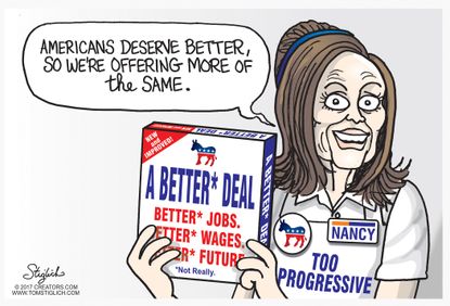 Political cartoon U.S. Democrats Better Deal Progressive