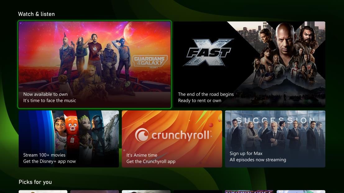 New Xbox Home Experience for July 2023