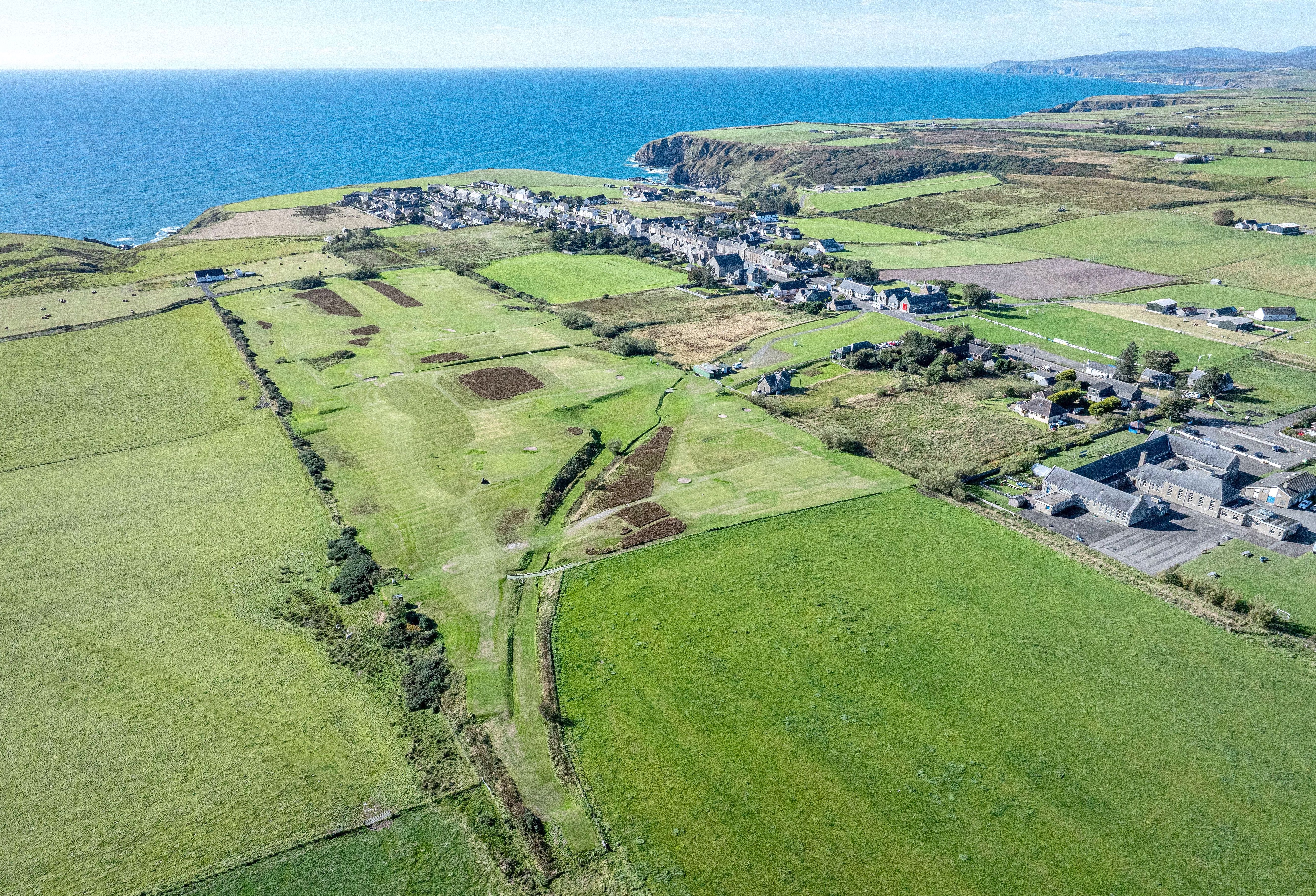 Aerial view of Lybster Golf Club