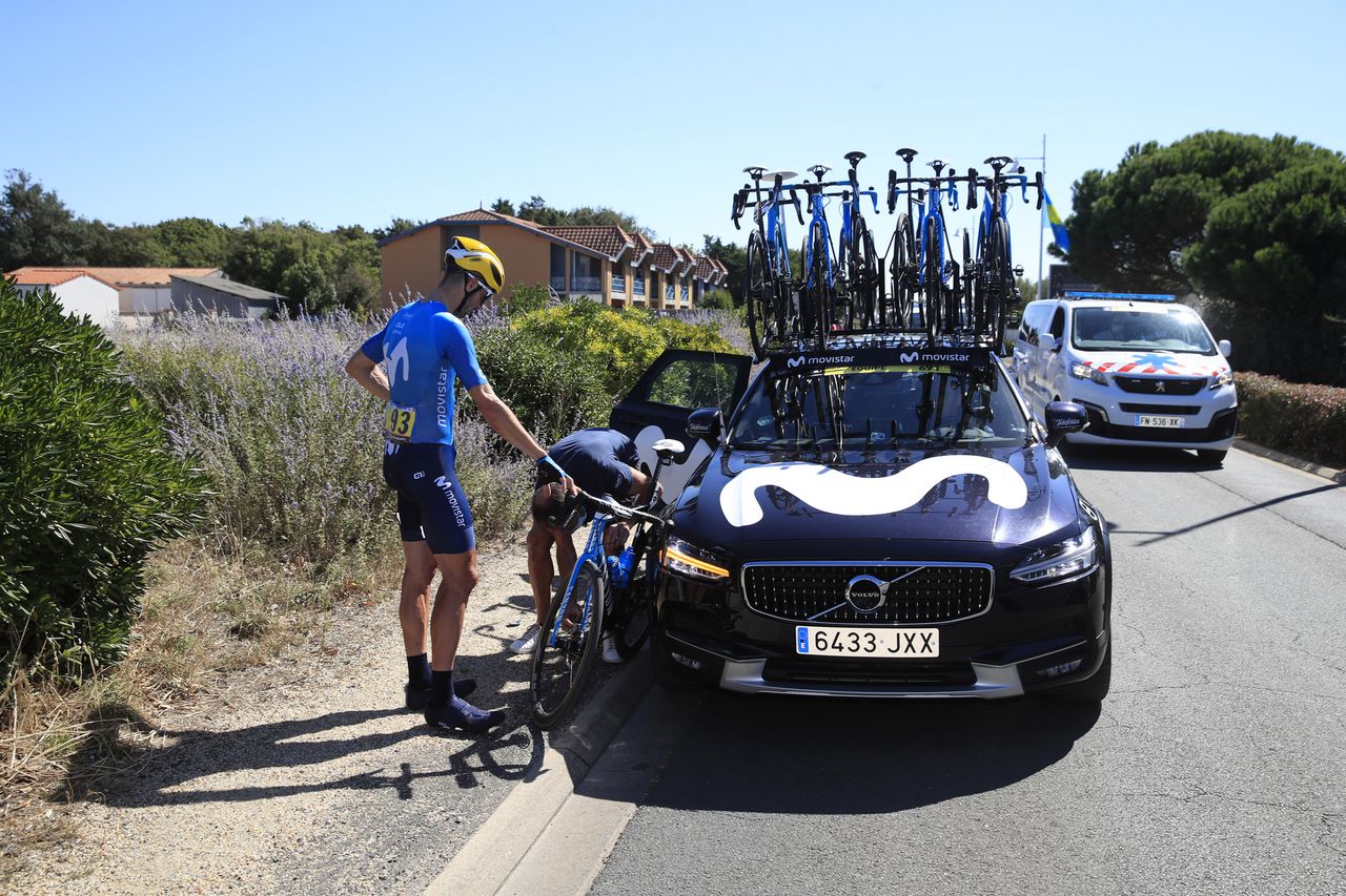 iTour de France 2020 107th Edition 11th stage Chatelaillon Plage Poitiers km 1675 09092020 Imanol Erviti ESP Movistar Team photo Luca BettiniBettiniPhoto2020