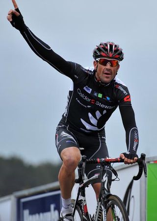 Hayden Roulston (Calder Stewart) wins Stage 2 of the Tour of Southland, and in doing so will take back the Yellow jersey