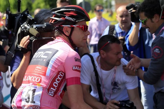 Cadel Evans (Team BMC) at the start of stage 11 of the Giro d'Italia