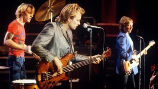 The Police at a TV studio in Munich on October 13, 1980 in Munich, Federal Republic of Germany.