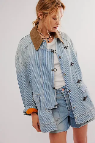 We the Free Denim Barn Coat