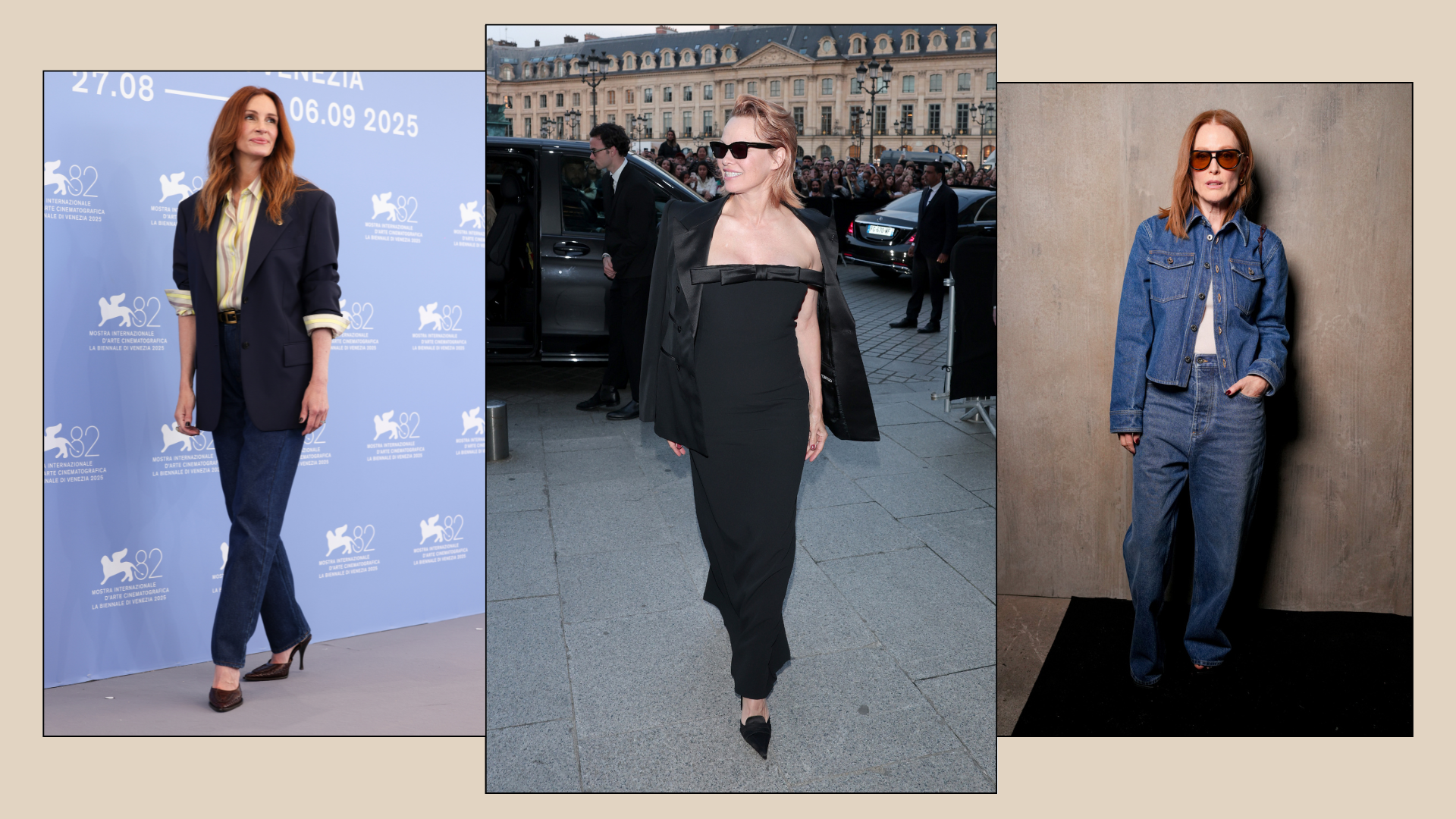 An image of the key autumn 20205 fashion trends for over 50s.