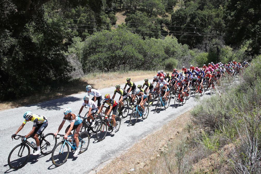 The Californian countryside provides a beautiful backdrop during stage 3 of the 2018 Tour of California between King City and Laguna Seca