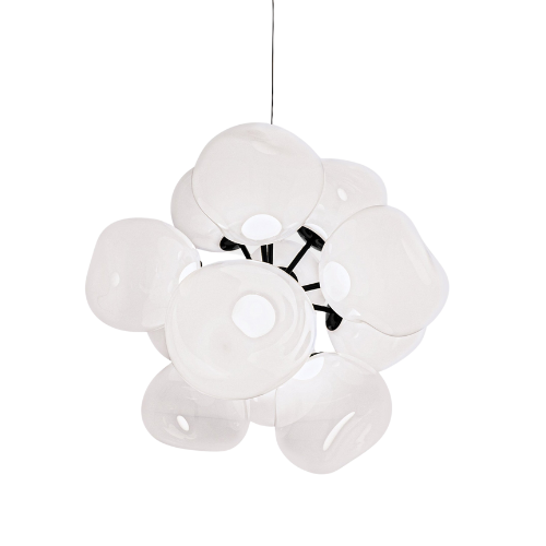 Melt Opal Burst Chandelier Black | Tom Dixon