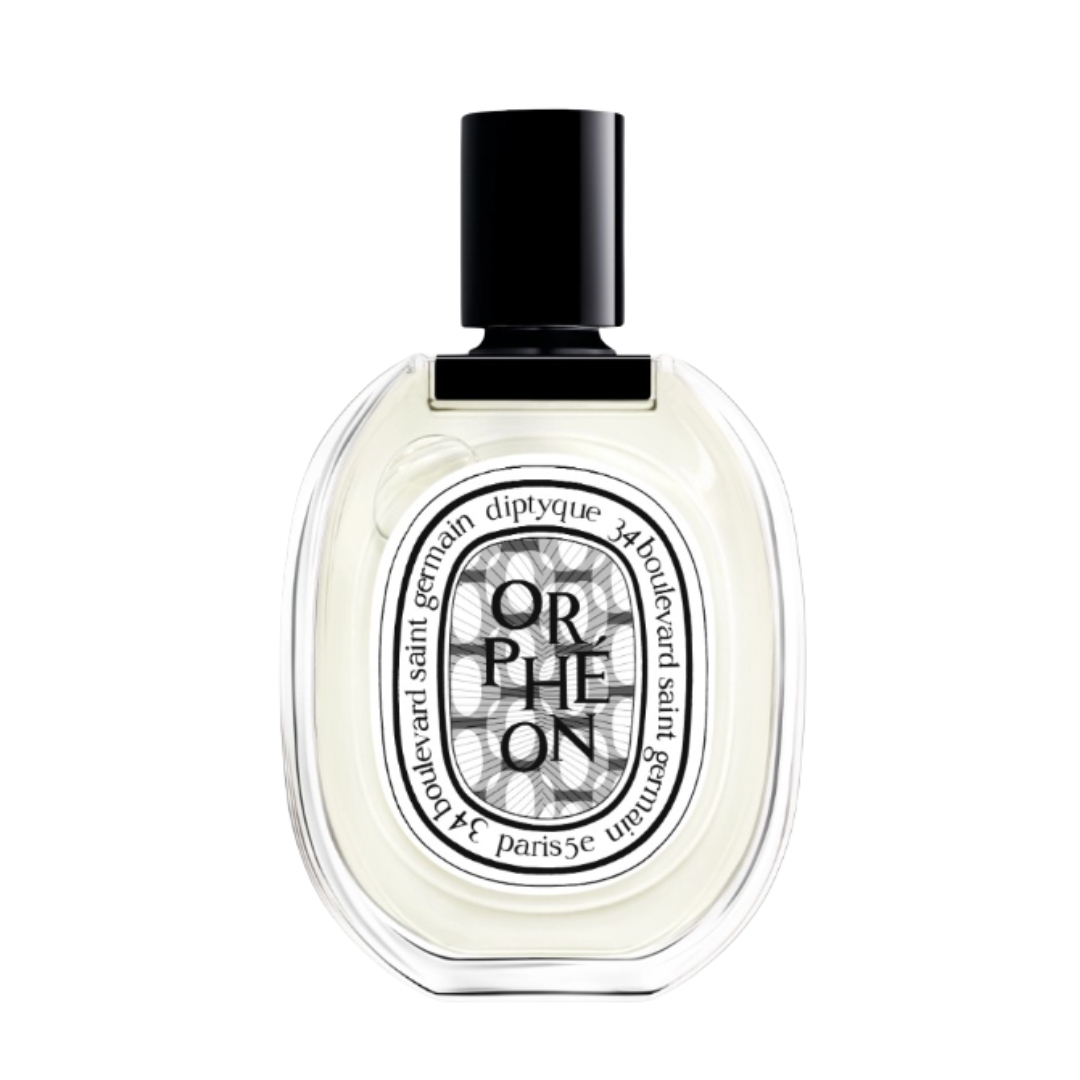 A product shot of the Diptyque Orpheon Eau de Toilette, on a white background