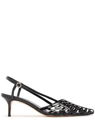 55mm Helit Patent Leather Slingbacks - Aeyde - Women - Black - 36 It