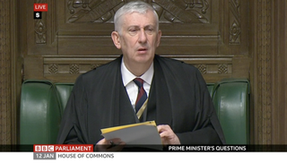 The Speaker in the House Of Commons