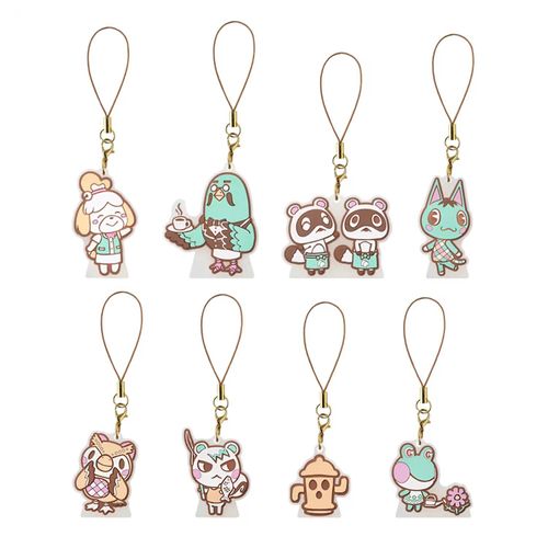 Animal Crossing - Standable Rubber Strap Keychain (one of eight designs)