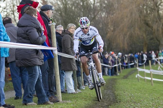Sven Nys had a crash and was out of podium contention