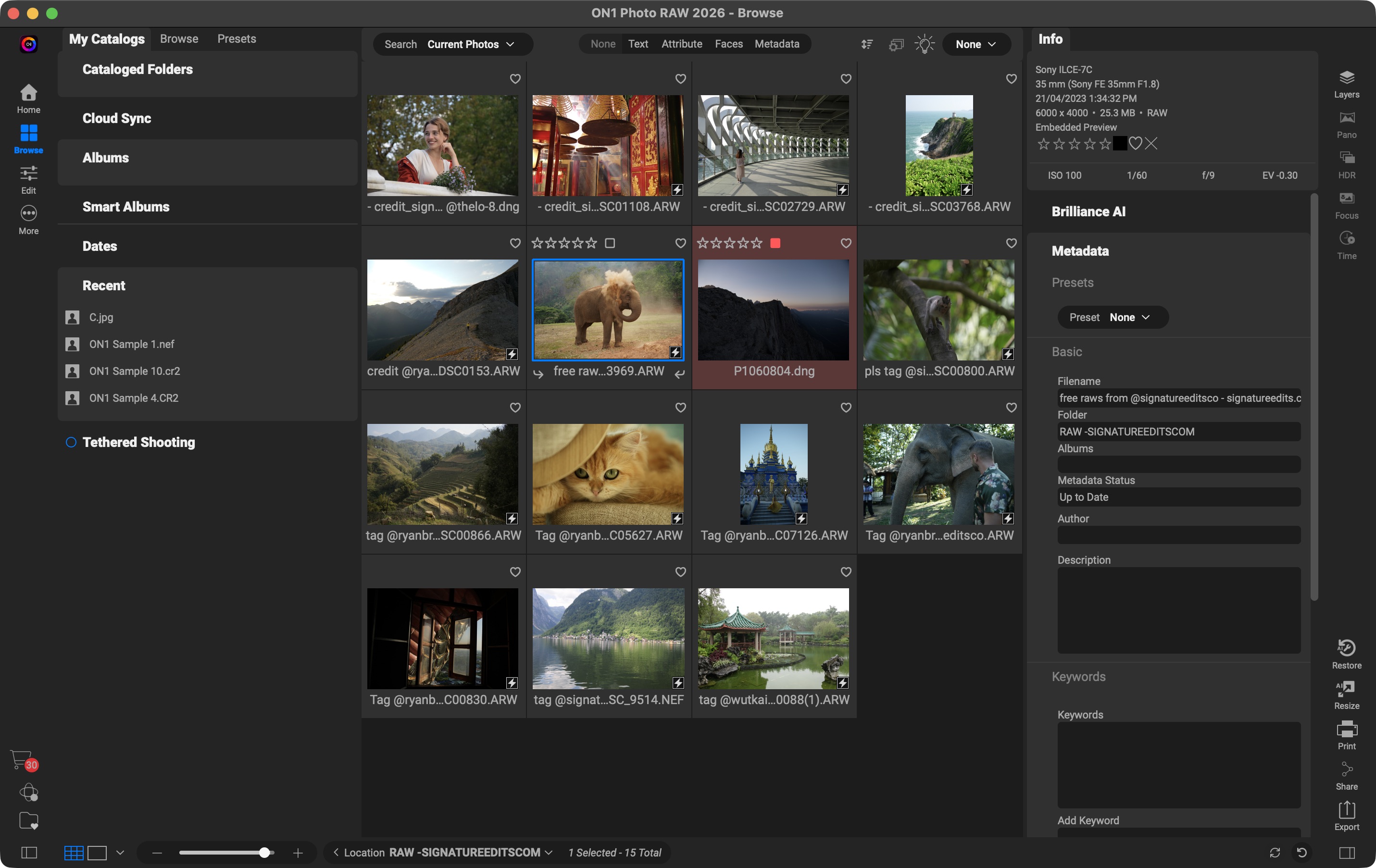 Testing ON1 Photo RAW 2026 in Mac