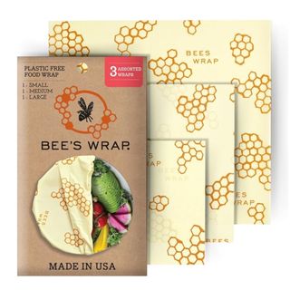 Bee's Wrap Reusable Beeswax Food Wraps Made in The USA