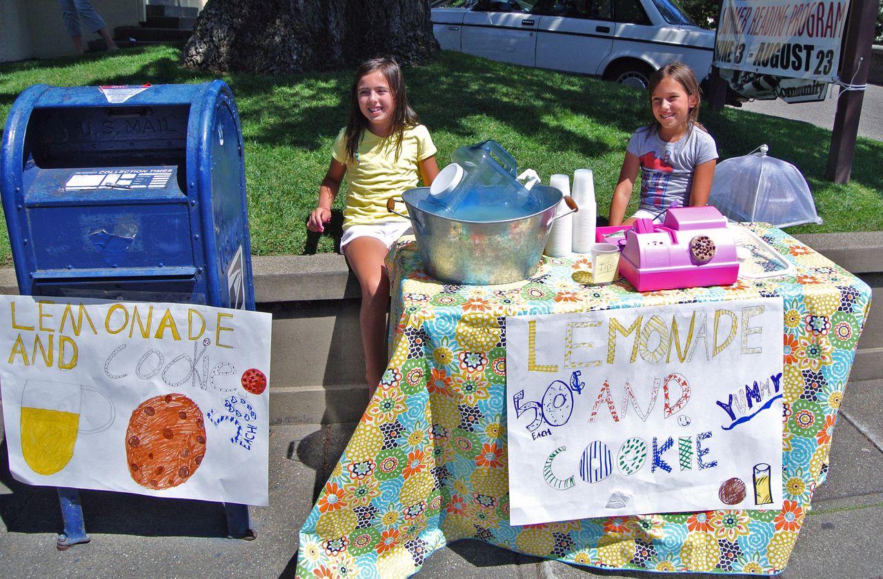 A lemonade stand.