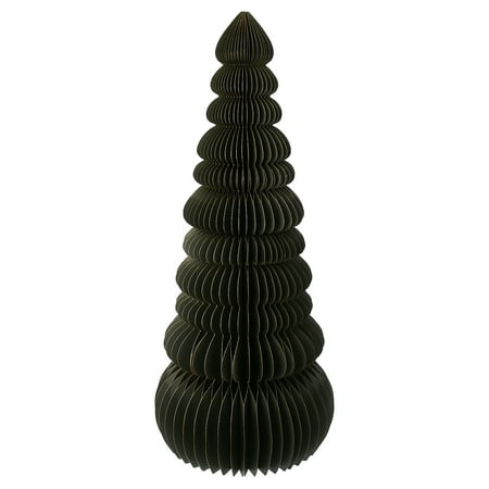 Honeycomb Paper Tree Christmas Decoration, Green, 47&quot;, by Holiday Time
