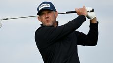 Lee Westwood of England pictured during the pro-am event on Wednesday February 1, 2023, ahead of the PIF Saudi International