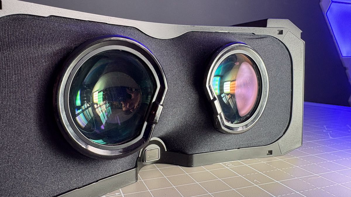The Pimax Crystal Super with the Micro-OLED and QLED optical engines.