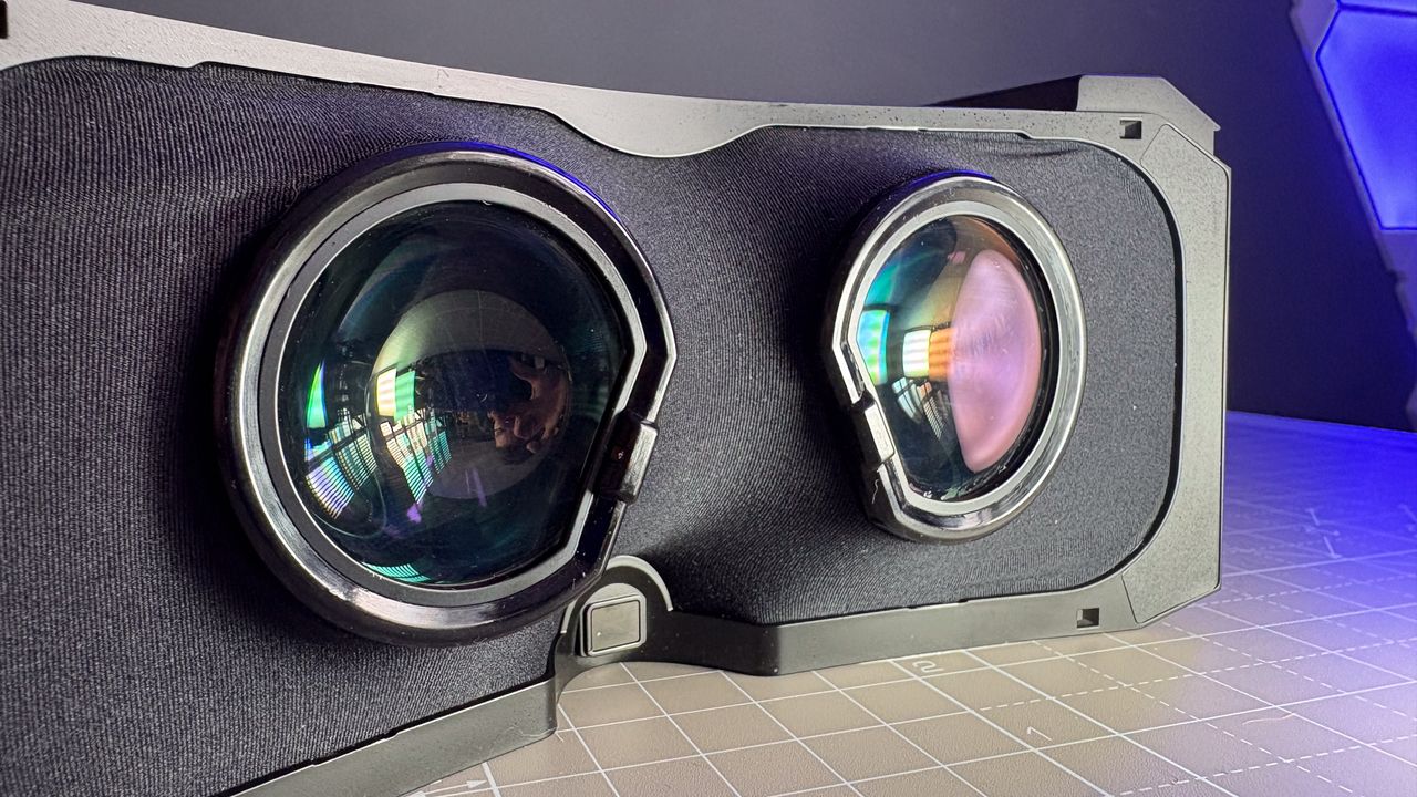 The Pimax Crystal Super with the Micro-OLED and QLED optical engines.