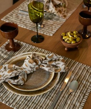 A styled tablescape from Lulu and Georgia's fall collection