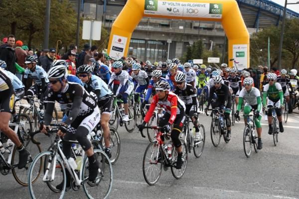 Time to hit the road for the start of the 37th Volta ao Algarve in Estadio do Algarve.