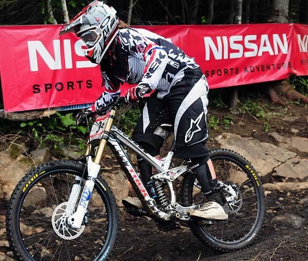 Tracy Moseley (Trek World Racing) on her way to third place