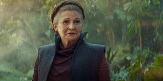 Leia smiling in The Rise of Skywalker