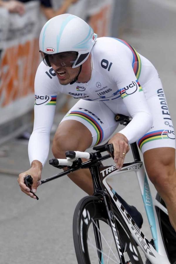 Fabian Cancellara (Leopard Trek) speeds to victory
