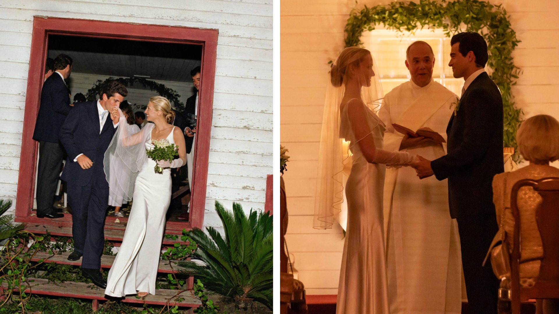 How 'Love Story' Recreates Carolyn Bessette-Kennedy's Wedding Dress ...
