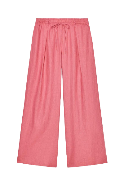 ZARA, Linen Palazzo Pants