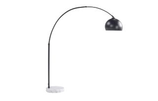 oversized bow floor lamp in matt black by made.com