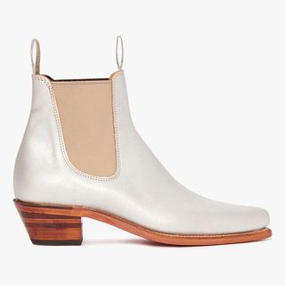 best chelsea boots for women include R.M. Williams metallic boots