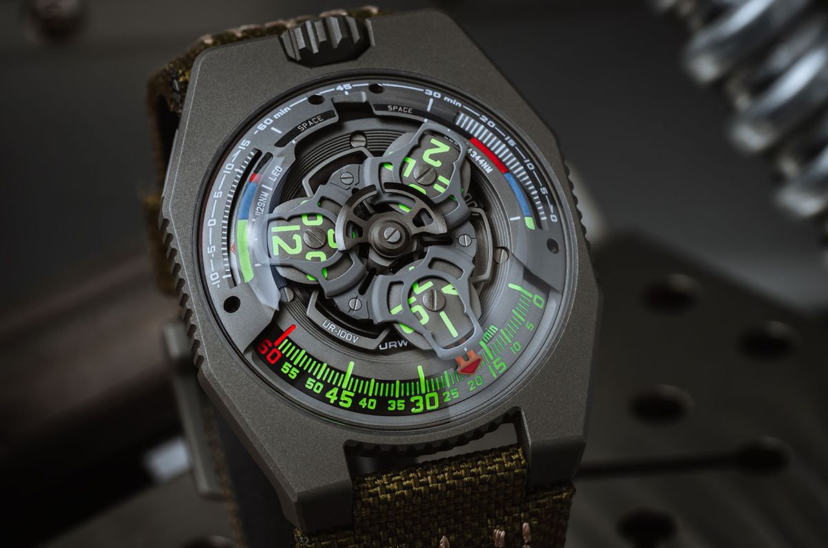 New Urwerk wristwatch inspired by NASA room shuttle Company controls