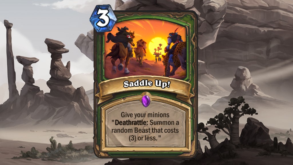 Card from Hearthstone's Showdown in the Badlands expansion.