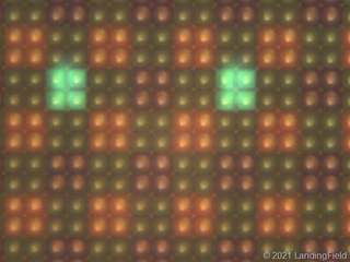 Sony A7S III sensor under a microscope showing pixel binning design