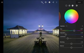 Editing a Raw smartphone photo in Adobe Lightroom Mobile