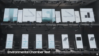 A Galaxy Z Fold 5 and Z Flip 5 durability test