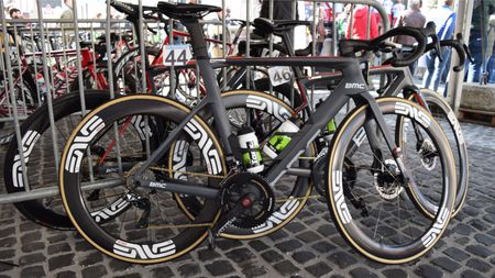 Jay Thomson was one of the few Dimension Data riders who opted to race on a BMC TMR over a Teammachine