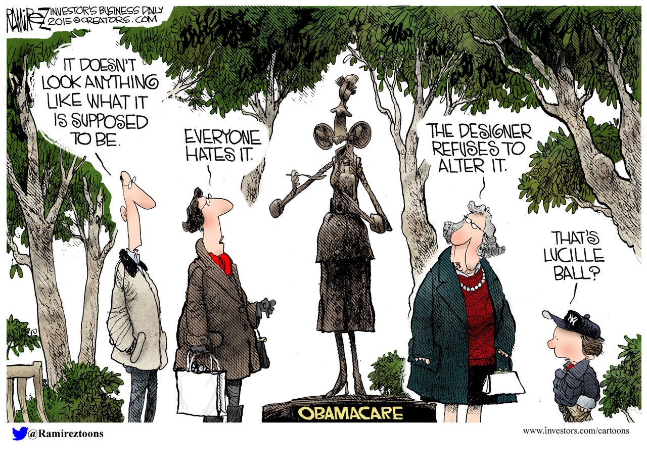 Obama cartoon U.S. Obamacare